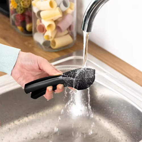 Premium Zinc Alloy Garlic Crusher Matt Black Garlic Press